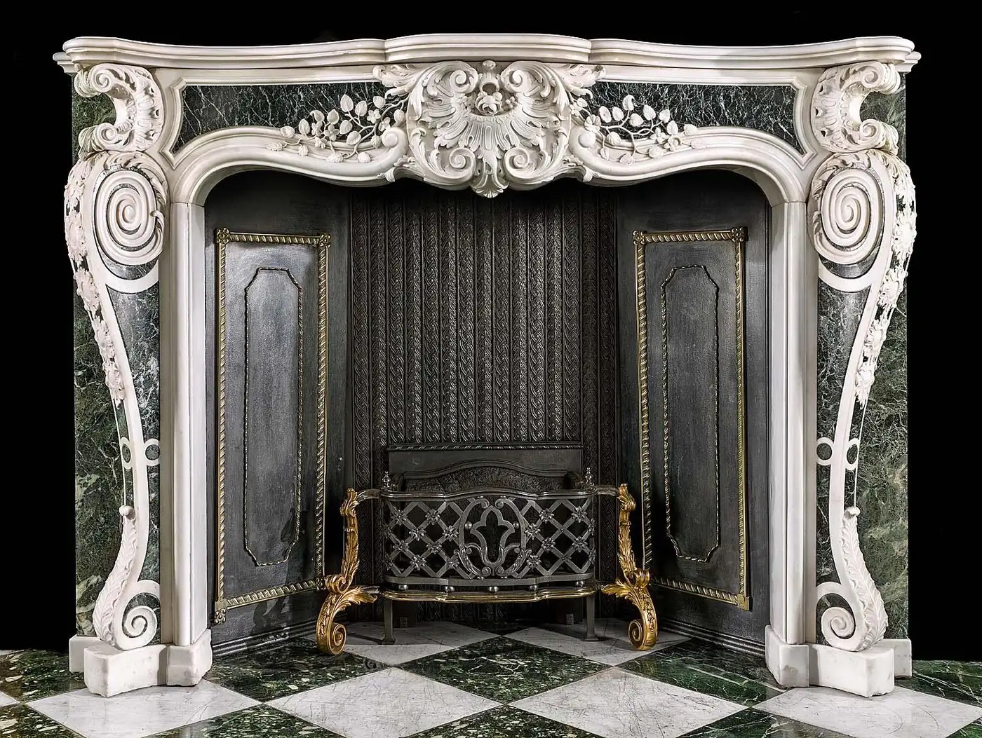 Westland-London-George-II-Rococo-Chimneypiece-in-White-Statuary-and-Verde-Antico-Marble.jpg